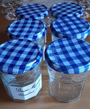 24 leere Marmeladengläser Aufschrift Bonne Maman 9,5 cm hoch - 370 g
