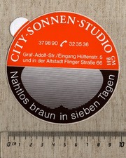 Aufkleber/Sticker City-Sonnen-Studio Bergheim/Gummersbach
