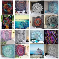 Bohemian Indischer Wandteppich Mandala Hippie Gypsy Tagesdecke Überwurf