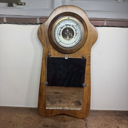 Vintage wandbarometer eiche - vintage,