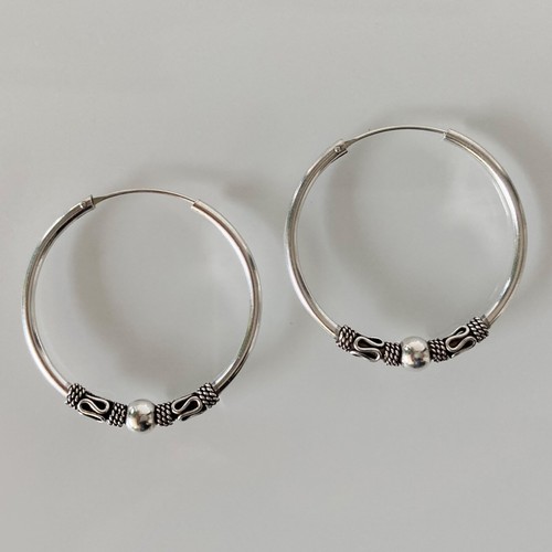 Silber creolen mm - silber,