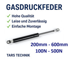 Gasdruckfeder mit ösen  200mm-600mm Gasfeder 100N-500N Gasdruckdämpfer universal