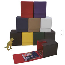 Deckbox für 100+ TCG Karten / PU-Kunstleder / Magic Pokemon Yugioh Lorecana One