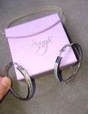 Creolen, silberfarben mit Straßsteinen, Jenny Elvers Collection