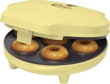 Bestron ADM218SD Donut Maker im Retro Design Mini Donut Maker Gelb #Y104-784
