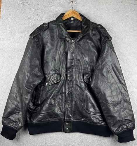 Herren schwarz leder - herren, vintage