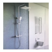 YOOZENA Thermostat-Duschsystem 26 × 19 cm Rain-/Handbrause B-Ware