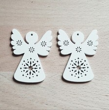 12 er Set Engel aus Holz