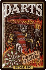 Retro Blechschild DARTS Irish
