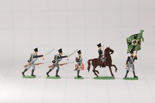 Preußische Musketiere, feuernd (1812-15) | 36 Zinnfiguren | bemalte Zinnsoldaten