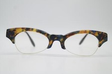 Vintage Brille PROKSCH S A8 Mehrfarbig Schwarz Halbrand Brillengestell