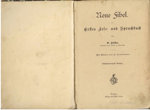 Förster neue fibel erstes - o.,