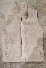 Weste Mädchen, Gr. 104, ärmellos, Fell, beige 