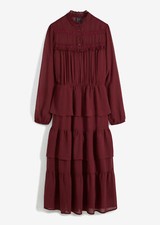 Langes Chiffonkleid mit