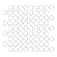  400 Stück Vorhangschnallenringe, Haushaltsvorhang, römischer Kreis,