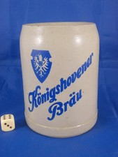 Alter Bierkrug KÖNIGSHOVENER BRÄU Bedburg 0,5L. Bier Brauerei Rgbz. Köln selten