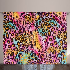 Leopard Druck Rustikale Gardine gesprenkelter Camo