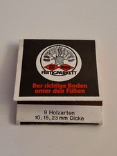 Streichholzheftchen, Theodor Höhns GmbH + Co, Fertigparkett, Holz, 2410 Mölln