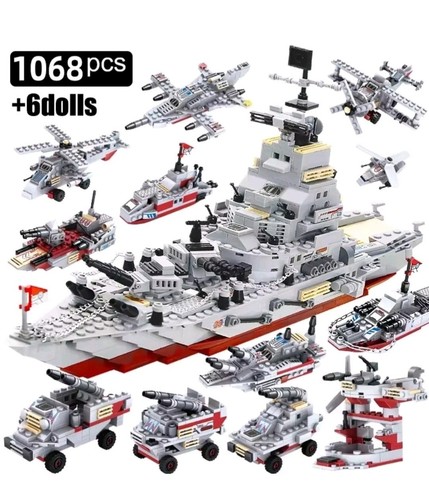 Militär kriegsschiff - 8-in-1,
