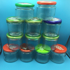 12 mittelgroße Einmachgläser