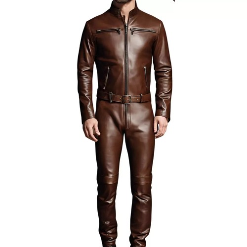 Neu herren braun leder slim - neu,