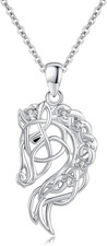 Pferde Halskette 925 Sterling
