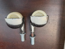 Sevier Wagen  Rollen Antik 70 iger Jahre Nylon Chrom Rollen