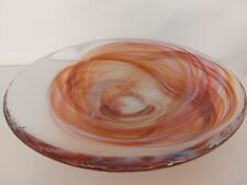 Kosta Boda Große Glas Schale 34cm Glasschale Tempera 7070705 Ehrner Pink Orange