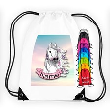 Pferd Turnbeutel mit Namen