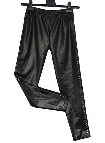Leggings schwarz lack leder - leggings,