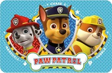 Paw Patrol Tischunterlage Tischset Platzdeckchen Malunterlage 43 x 28 cm