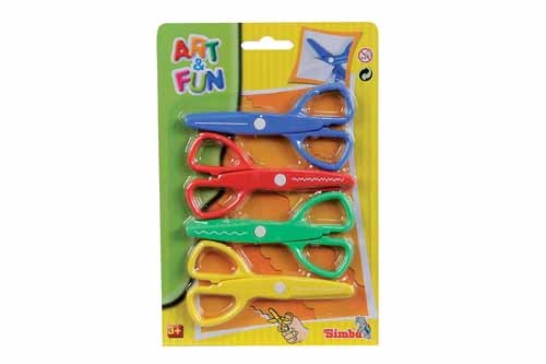 Kinder bastelscheren 4er set - kinder, 4er-set