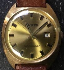 Anker Discu-Safe 21600 Automatic Vintage Herrenuhr Ø34mm 25 Jewels ~ 1970/5