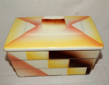 Deckeldose Art Deco abstrakter