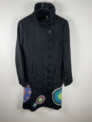 Desigual black mantel - black, frauen