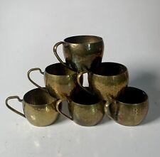 Vintage 6x alt Messingbecher