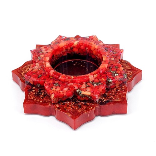 Orgonit lotus teelichthalter - lotus,