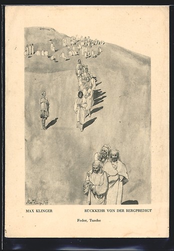 Künstler max klinger - künstler-ak,