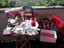 Weihnachtsdekoration - Deko Konvolut - über 50 Teile - Plüschelch/Adventskranz..