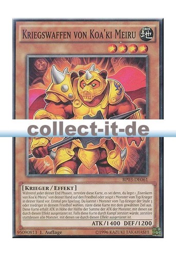 Yugioh bp03 de061 - bp03-de061, kriegswaffen