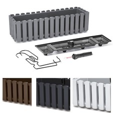 Blumenkasten Pflanzkasten Balkonkasten Landhausoptik Lattenzaunoptik 4 Farben