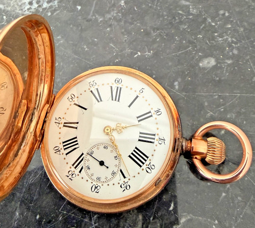 Savonette taschenuhr k18 - k18, /