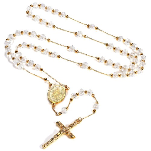 Rosenkranz halskette damen - rosenkranz,