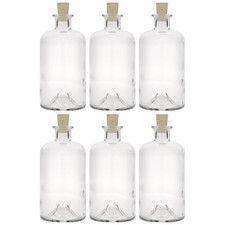 6x 500ml Glasflasche Glas für