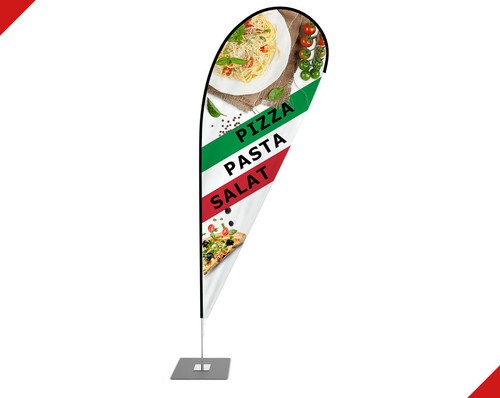 Beachflag pizza pasta salat - beachflag,