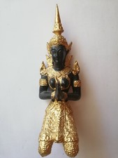Bronze Skulptur Thai Tempelwächter Willkommensgeste Thailand 1990er 18 cm 520 g