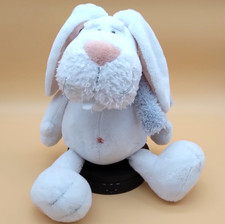 NICI Hase mit Schal Plüschtier Schlenker Weiß ca 23 sitzend | Gut | - Top!
