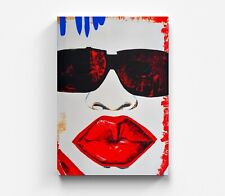 Maschen Leinwandbild Farbig Abstrakt Wandbild Leinwand Kunst Museum Art