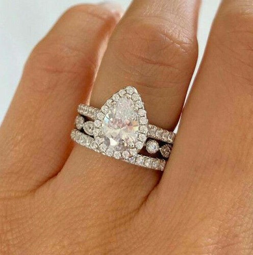 Birnen diamant 14 kt - 3,50, birnen-diamant
