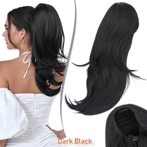 Lang natürliche ponytail - lang,